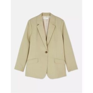 NEW Sage the Label Butter Blazer | Cream / Butter Yellow Blazer | Size L | NWT